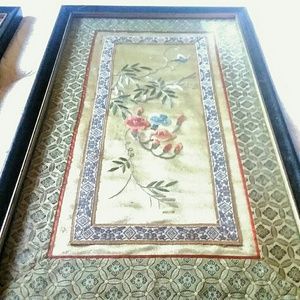 Vintage Wall Art - Vintage Asian Silk Art Vintage Wall Art - Vintage Asian Silk Art